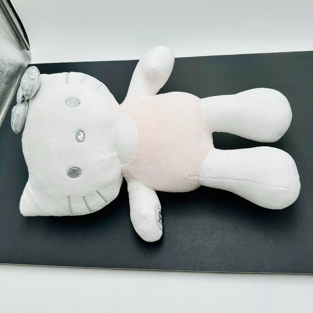 Build A Bear HELLO KITTY 25th Anniversary Celebration 18” Silver Bow BAB Plush